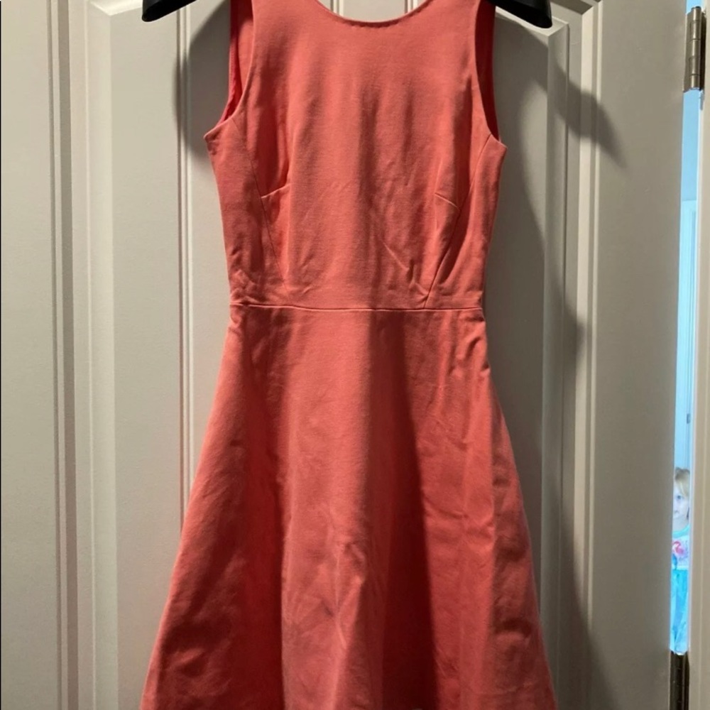 Kate Spade fit & flare pink dress with bow detail